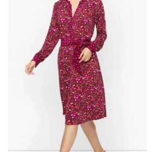 Talbots floral knit dress